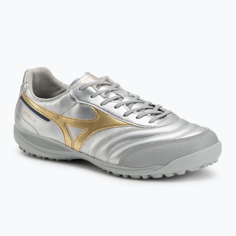 Кросівки футбольні чоловічі Mizuno Morelia Sala Pro TF galaxy silver/gold/gold
