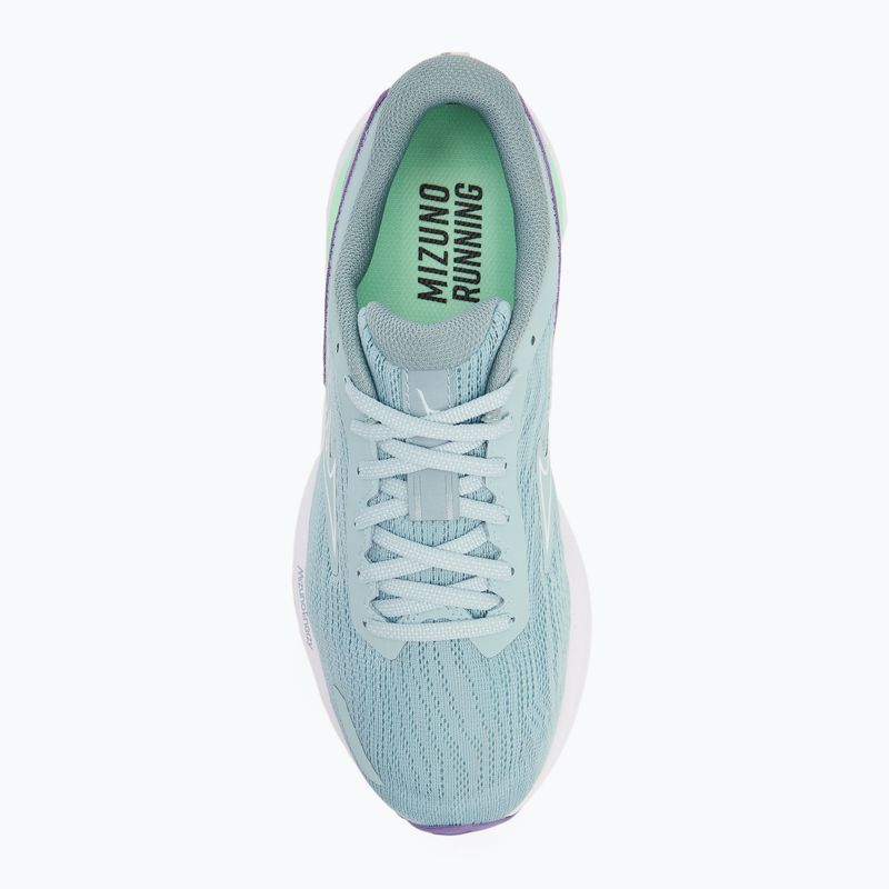 Кросівки для бігу жіночі Mizuno Wave Revolt 3 ether/white/ paisley purple 5