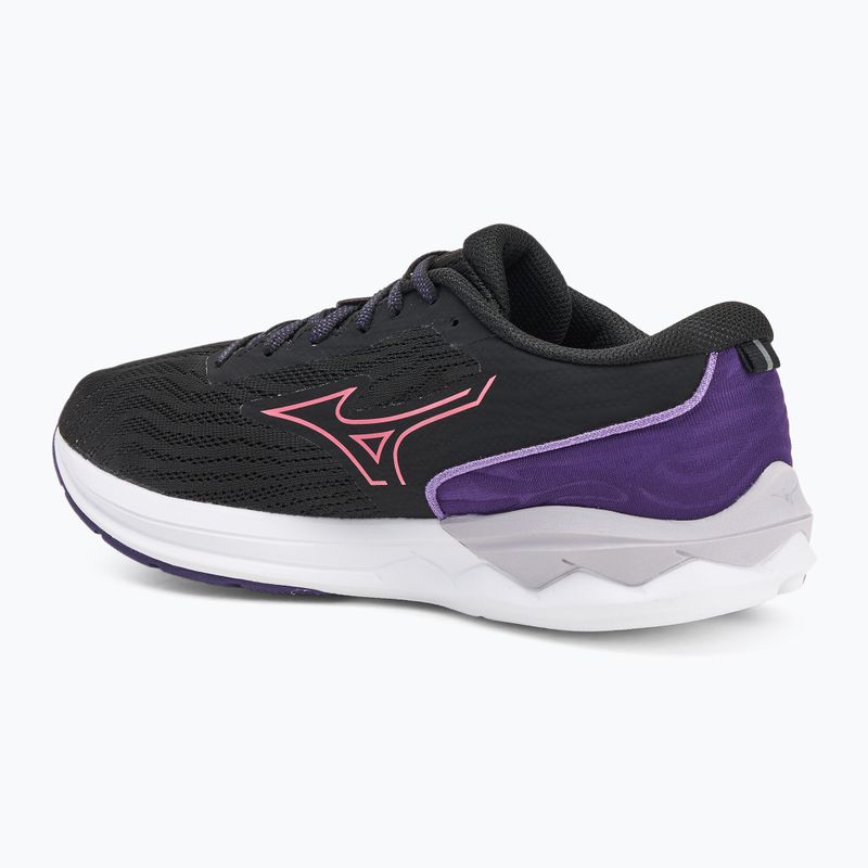 Кросівки для бігу жіночі Mizuno Wave Revolt 3 black/camellia rose/violet indigo 3
