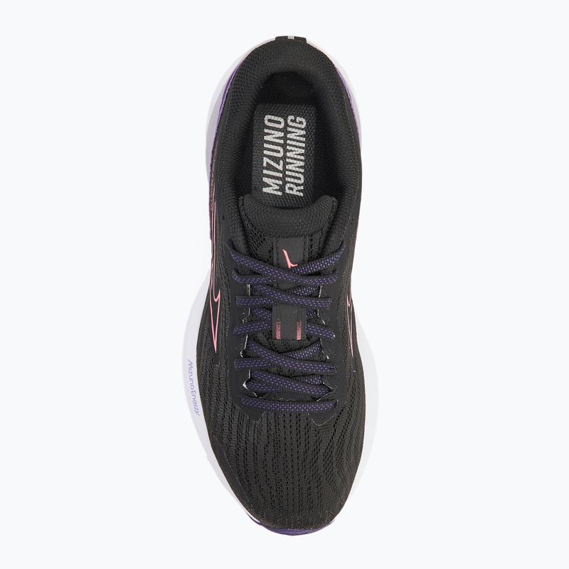 Кросівки для бігу жіночі Mizuno Wave Revolt 3 black/camellia rose/violet indigo 5