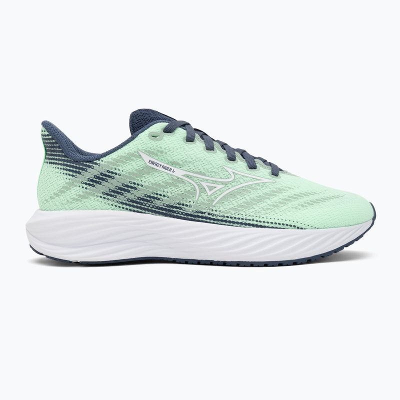 Кросівки для бігу дитячі Mizuno Enerzy Rider Jr neo mint/white/vintage indigo 2