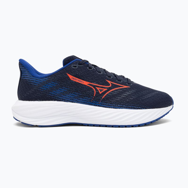 Кросівки для бігу дитячі Mizuno Enerzy Rider Jr peacoat/ignitionred/ reflective blue 2