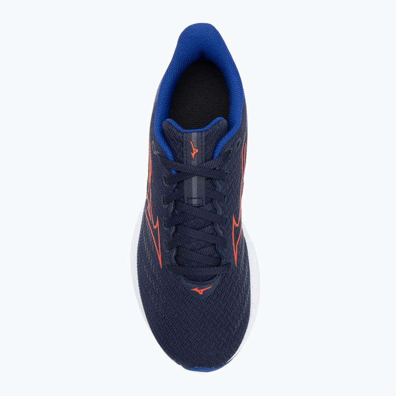 Кросівки для бігу дитячі Mizuno Enerzy Rider Jr peacoat/ignitionred/ reflective blue 5