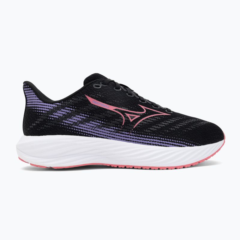 Кросівки для бігу дитячі Mizuno Enerzy Rider Jr black/camelliarose/ paisleypurple 2