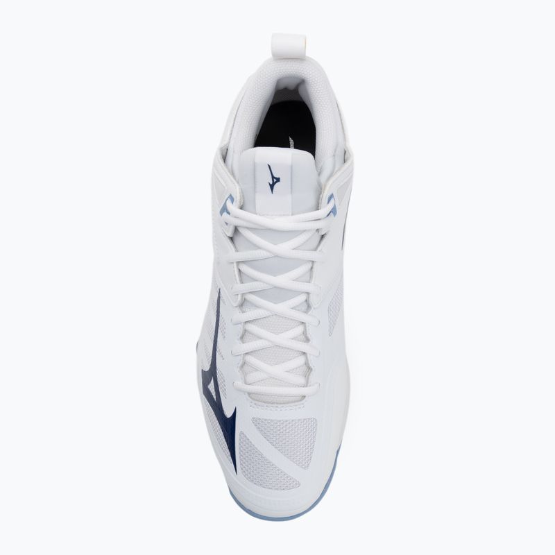 Волейбольне взуття Mizuno Wave Dimension Mid біле/bellwether синє/belairblu 5