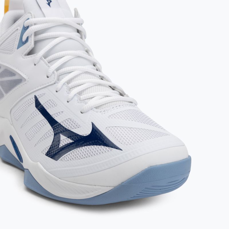 Волейбольне взуття Mizuno Wave Dimension Mid біле/bellwether синє/belairblu 7