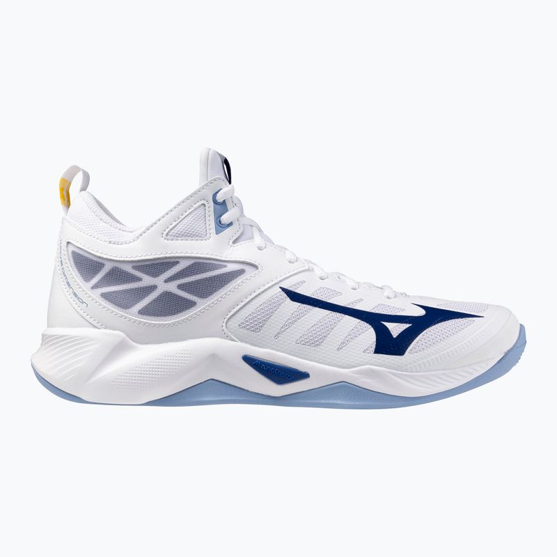 Волейбольне взуття Mizuno Wave Dimension Mid біле/bellwether синє/belairblu 8