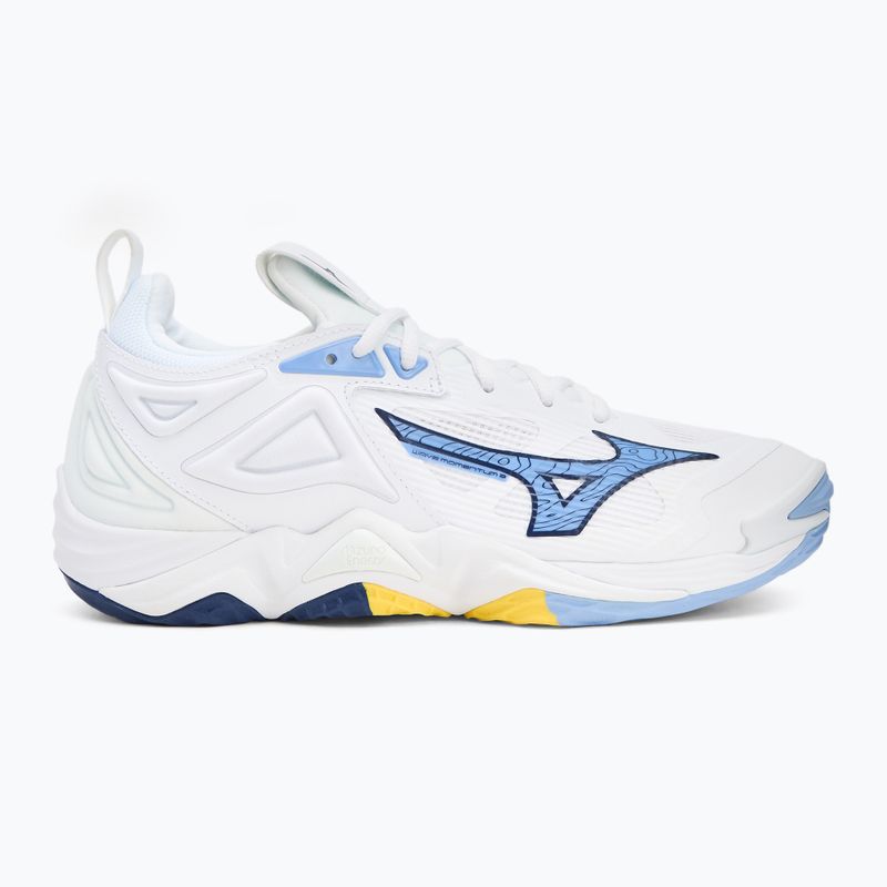 Кросівки волейбольні Mizuno Wave Momentum 3 white/bellwether blue/bel air blue 2