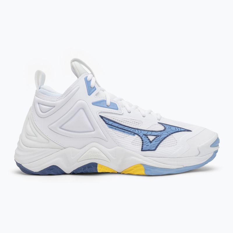 Волейбольне взуття Mizuno Wave Momentum 3 Mid біле/bellwether синє/belair синє 2