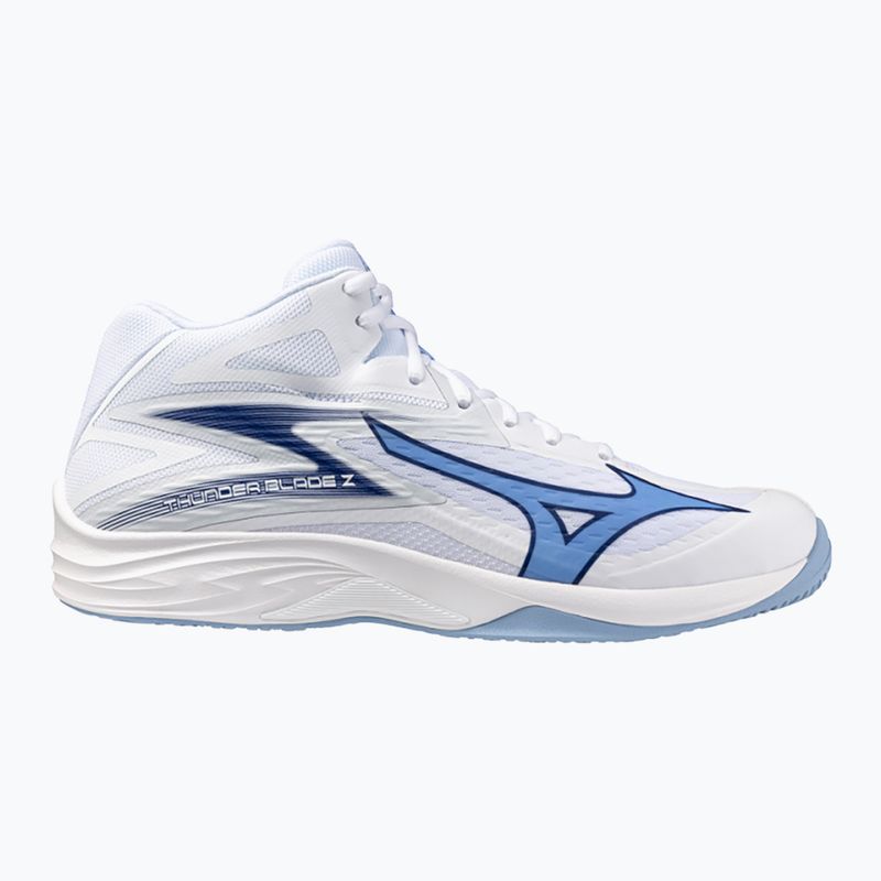 Кросівки волейбольні Mizuno Thunder Blade Z Mid white/bellwether blue/bel air blue