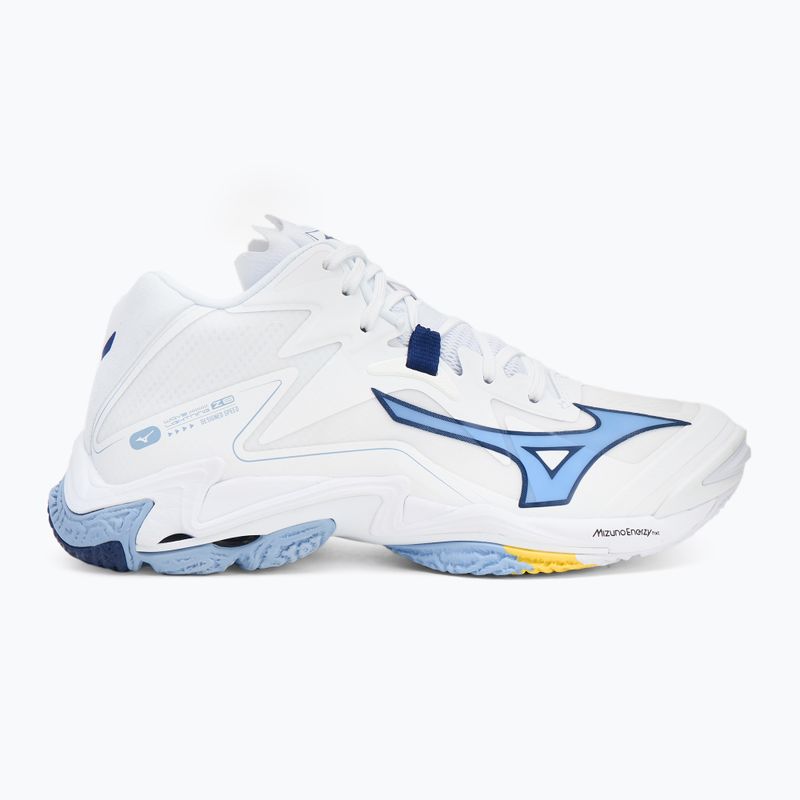 Кросівки волейбольні Mizuno Wave Lightning Z8 Mid white/bellwether blue/bel air blue 2