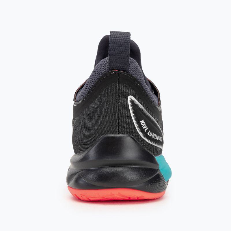 Кросівки волейбольні Mizuno Wave Luminous 3 black/neon flame/peacock blue 6