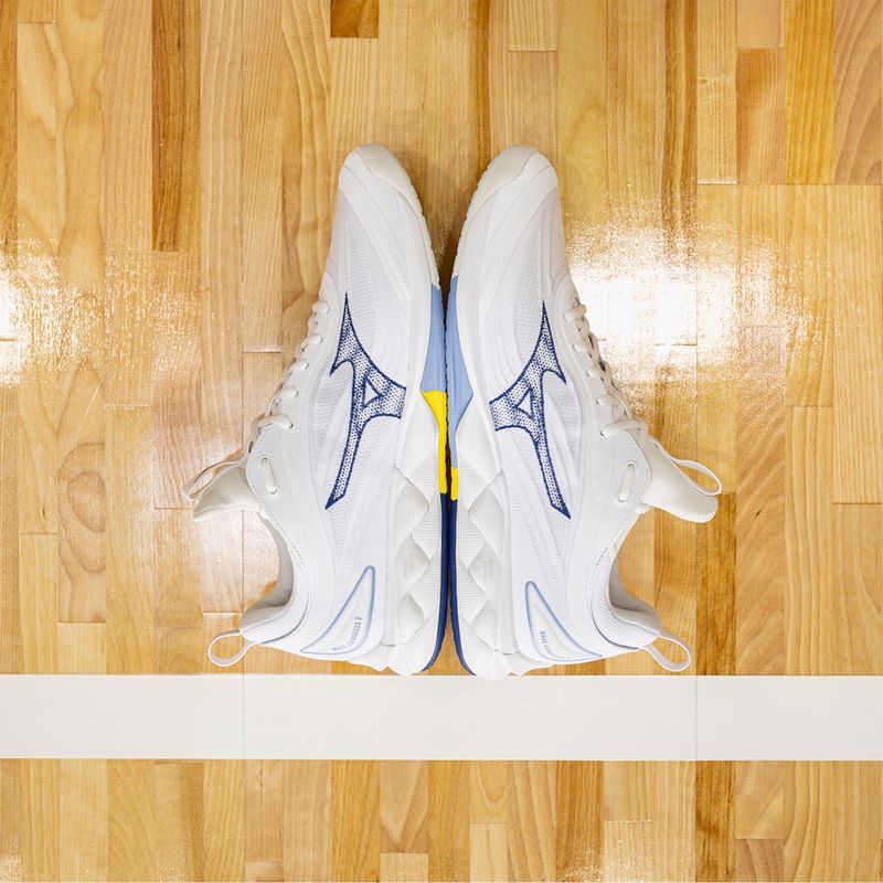 Волейбольне взуття Mizuno Wave Luminous 3 біле/bellwether синє/belairblu 15