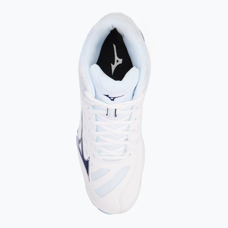 Кросівки волейбольні Mizuno Wave Voltage 2 Mid white/bellwether blue/bel air blue 5