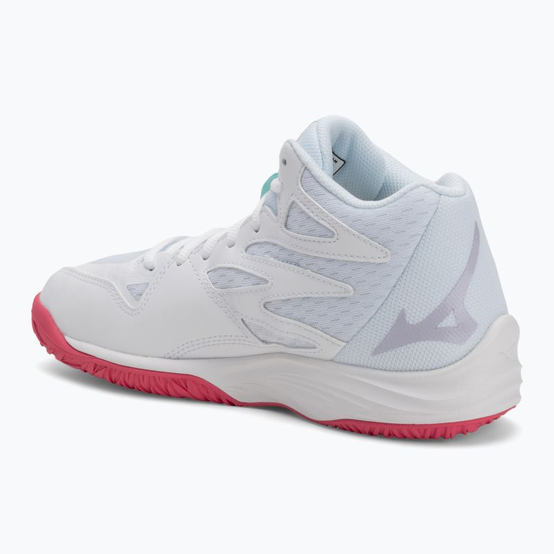 Кросівки волейбольні жіночі Mizuno Thunder Blade Z Mid white/violet indigo/camelliaros 3