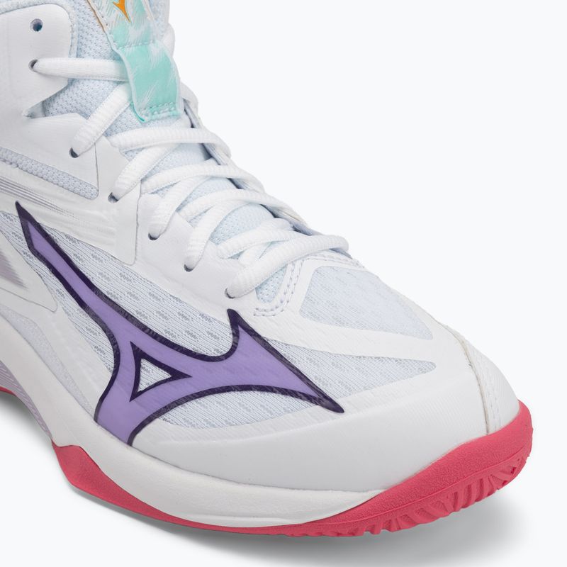 Кросівки волейбольні жіночі Mizuno Thunder Blade Z Mid white/violet indigo/camelliaros 7