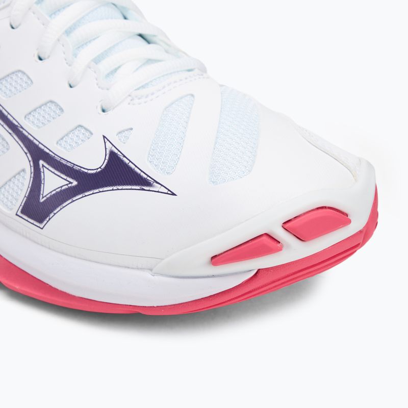 Кросівки волейбольні Mizuno Wave Voltage 2 white/violet indigo/camellia rose 7
