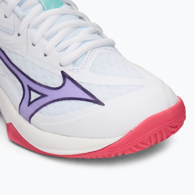 Кросівки волейбольні дитячі Mizuno Lightning Star Z7 white/violet indigo/camellia rose 7