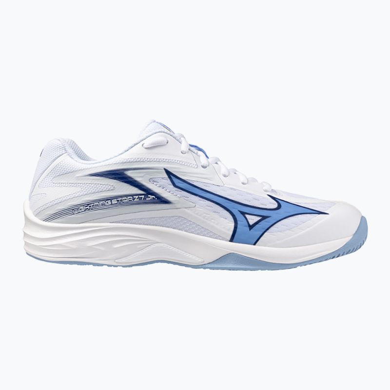 Кросівки волейбольні дитячі Mizuno Lightning Star Z7 white/bellwether blue/bel air blue 8