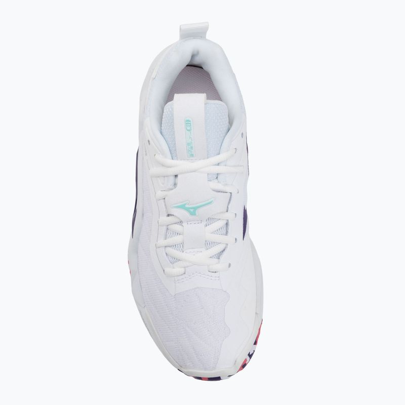 Кросівки гандбольні Mizuno Wav Stealth Neo 2 white/violet indigo/camellia rose 5