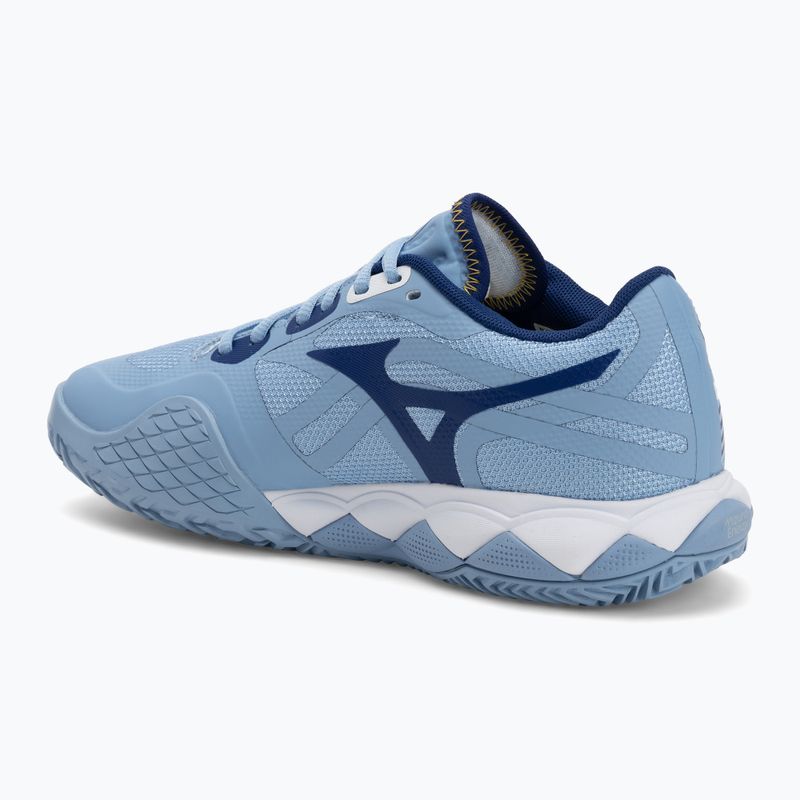Кросівки тенісні жіночі Mizuno Wave Enforce Tour 2 CC bel air blue/ white/ bellwether blue 3