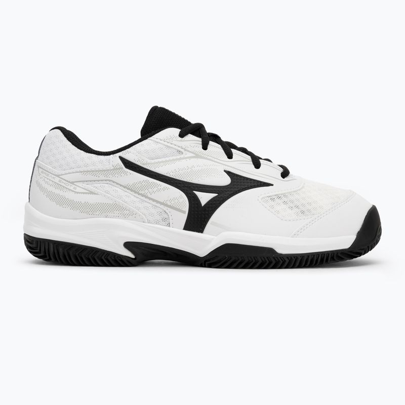 Кросівки тенісні чоловічі Mizuno Break Shot 5 CC white/ black/ harbor mist 2