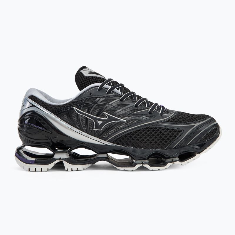 Кросівки чоловічі Mizuno Wave Prophecy LS black/silver/purple haze 2