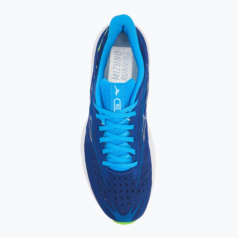 Кросівки для бігу чоловічі Mizuno Wave Skyrise 6 reflex blue c/white/blue pace 5