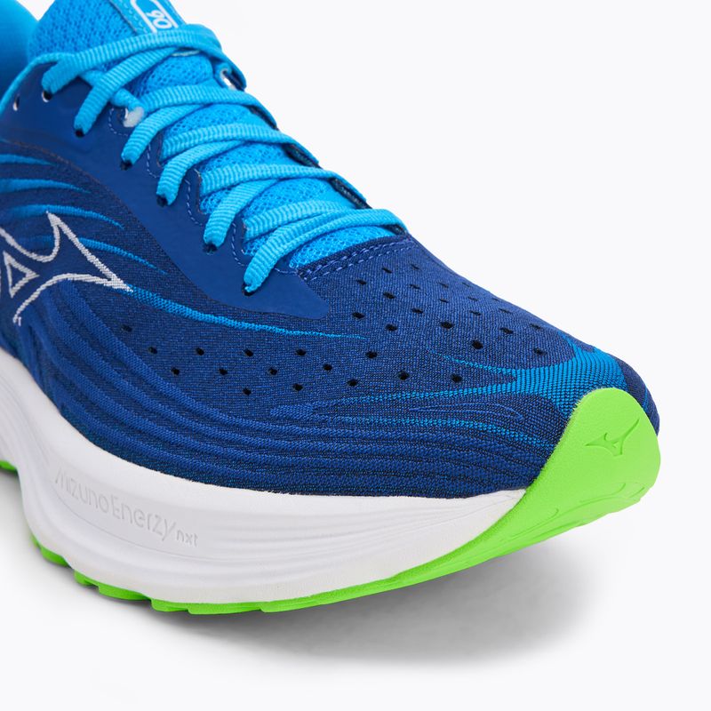 Кросівки для бігу чоловічі Mizuno Wave Skyrise 6 reflex blue c/white/blue pace 7