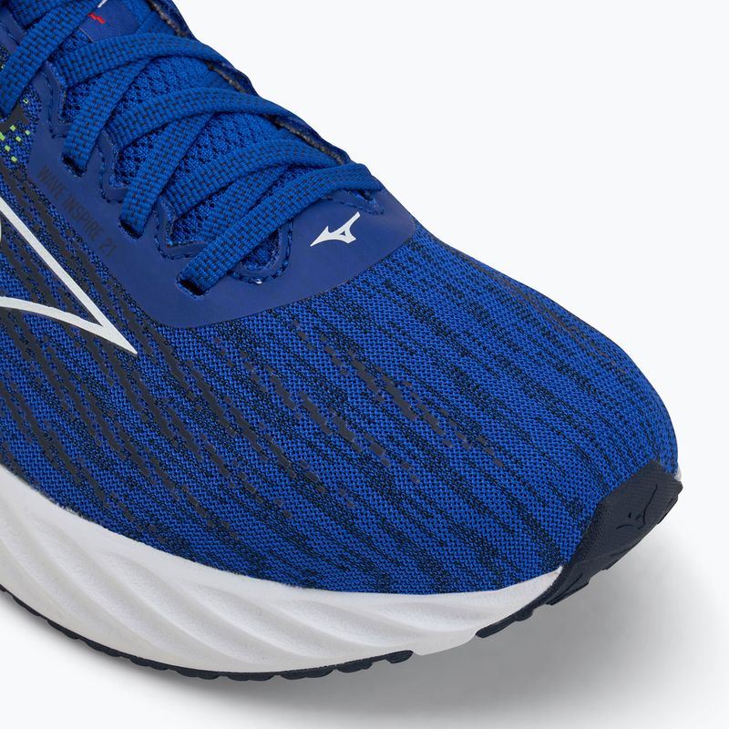 Кросівки для бігу чоловічі Mizuno Wave Inspire 21 reflex blue c/white/green gecko 7
