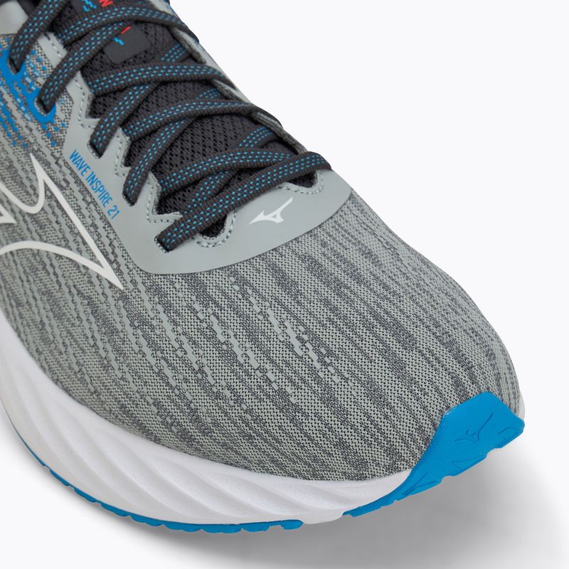 Кросівки для бігу чоловічі Mizuno Wave Inspire 21 pearl blue/white/blue pace 7