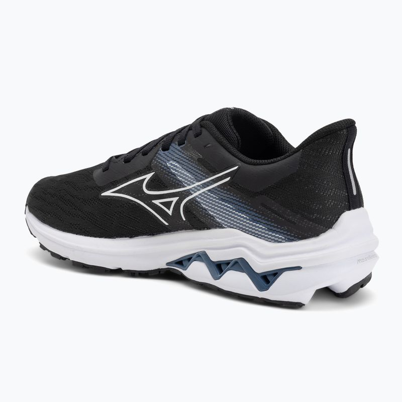 Кросівки для бігу чоловічі Mizuno Wave Equate 9 black/white/vintage indigo 3