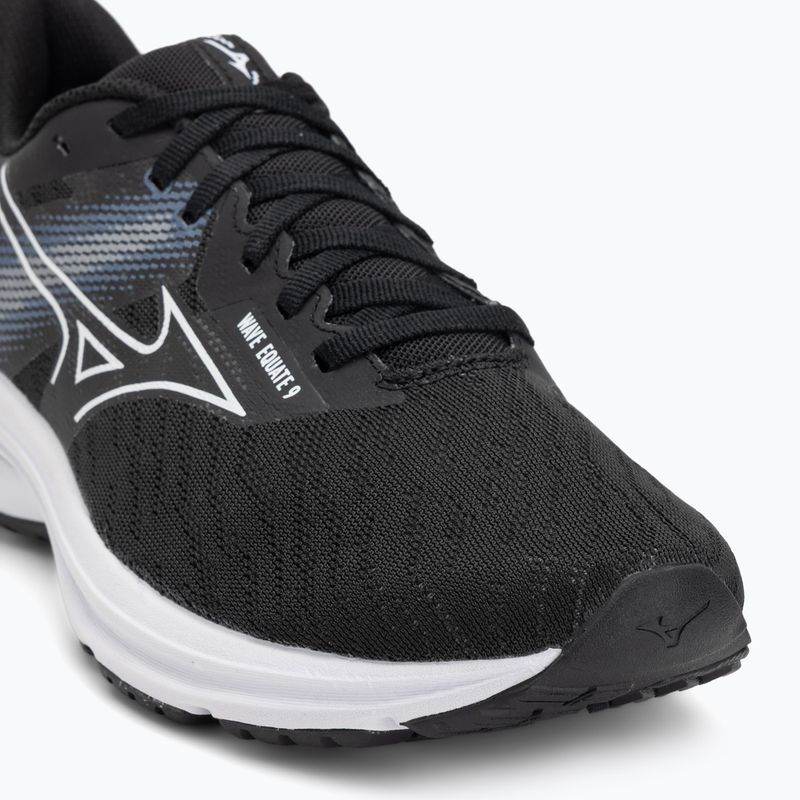 Кросівки для бігу чоловічі Mizuno Wave Equate 9 black/white/vintage indigo 7