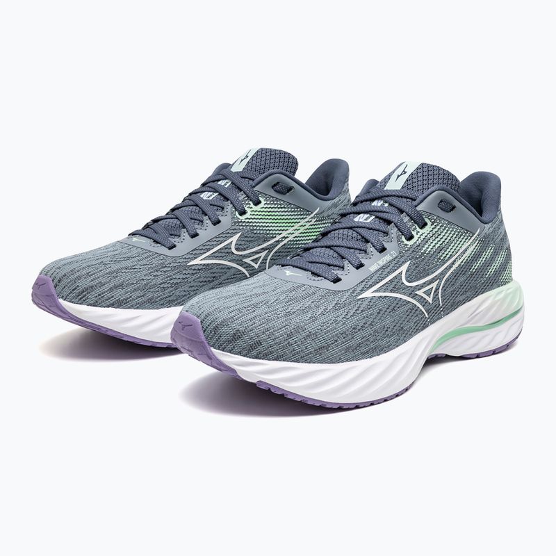 Кросівки для бігу жіночі Mizuno Wave Inspire 21 tradewinds/white/neo mint 8