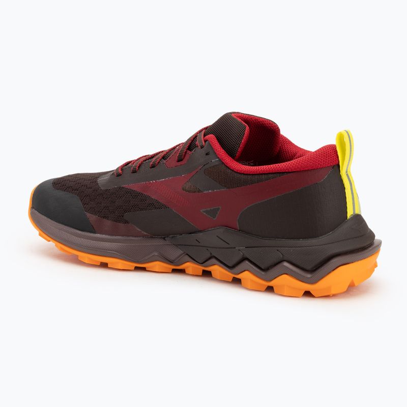 Кросівки для бігу чоловічі Mizuno Wave Ibuki 5 rum raisin / rythmic red / eve primro 3