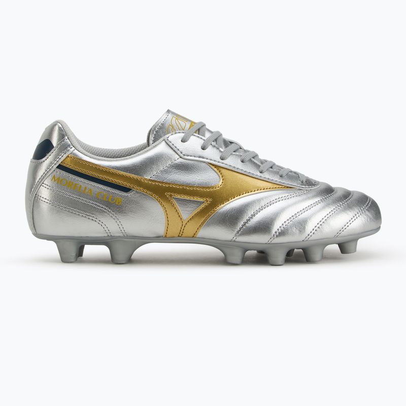 Кросівки футбольні чоловічі Mizuno Morelia II Club Md galaxy silver/gold/gold 2