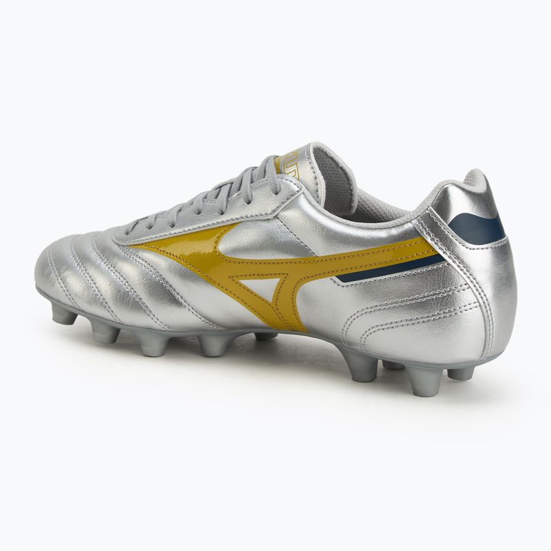 Кросівки футбольні чоловічі Mizuno Morelia II Club Md galaxy silver/gold/gold 3