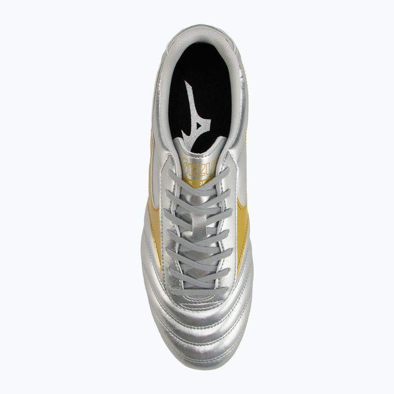 Кросівки футбольні чоловічі Mizuno Morelia II Club Md galaxy silver/gold/gold 5