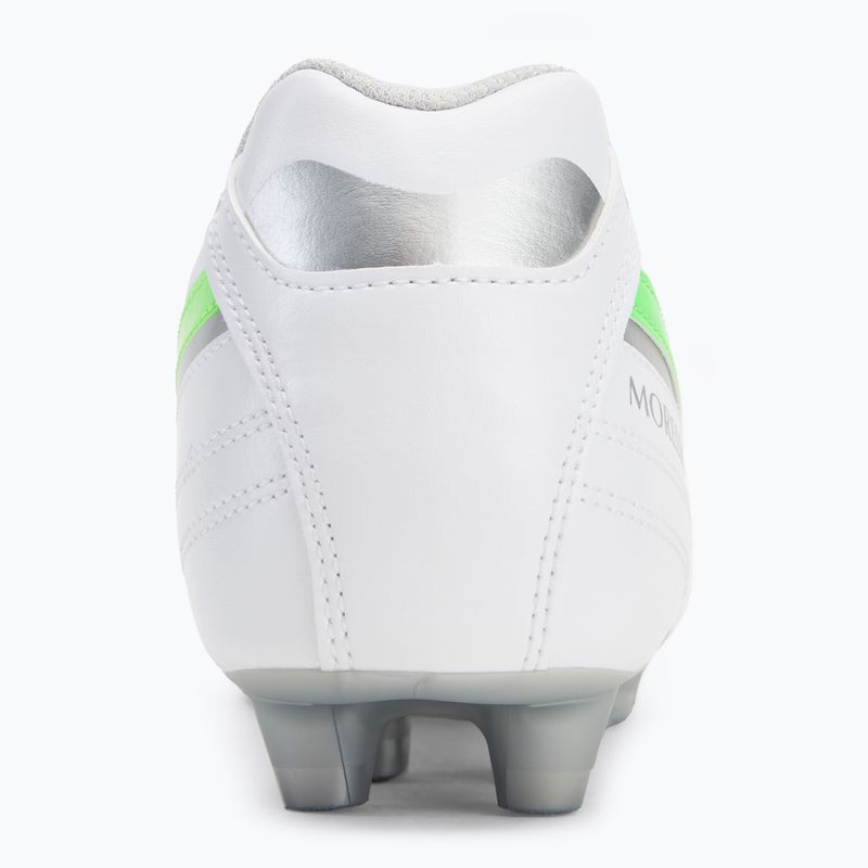 Кросівки футбольні чоловічі Mizuno Morelia II Club Md white/neon green/galaxy silver 6