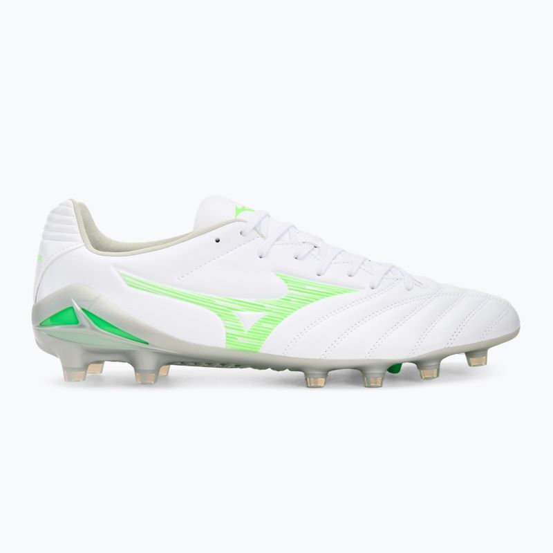 Кросівки футбольні чоловічі Mizuno Monarcida Neo III Pro Md white/neon green 2