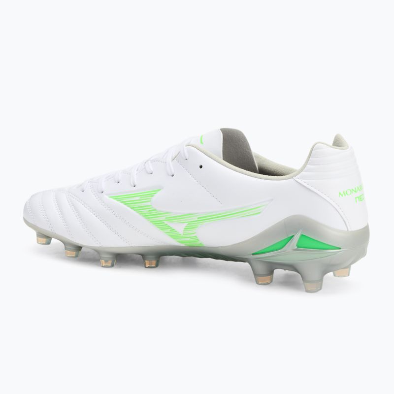 Кросівки футбольні чоловічі Mizuno Monarcida Neo III Pro Md white/neon green 3