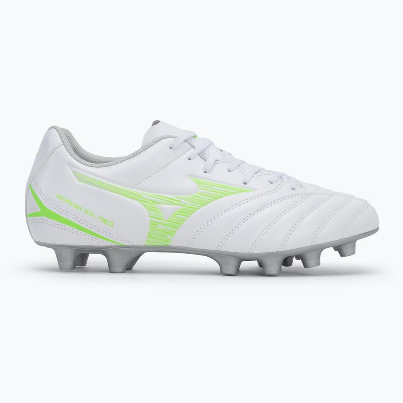 Кросівки футбольні чоловічі Mizuno Monarcida Neo III Select Md white/neon green 2