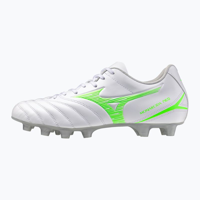 Кросівки футбольні чоловічі Mizuno Monarcida Neo III Select Md white/neon green 8