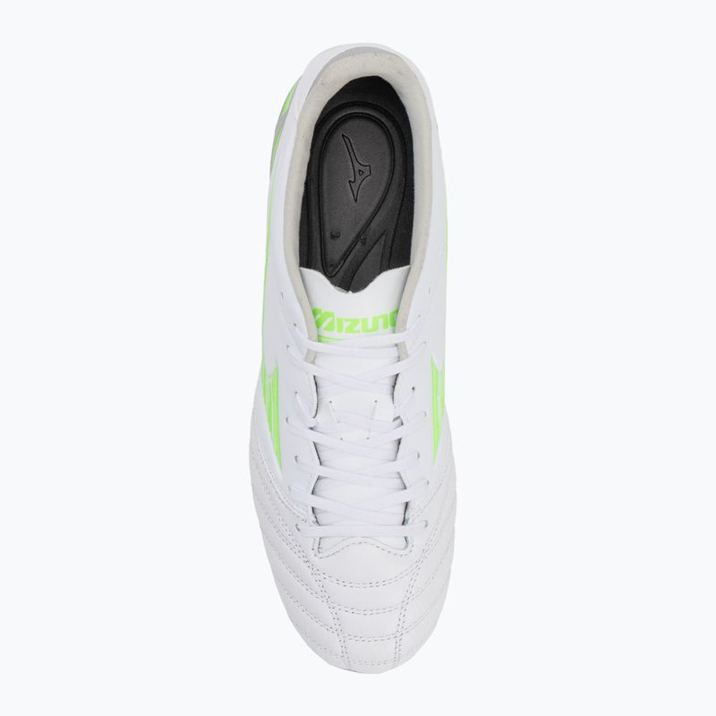 Кросівки футбольні чоловічі Mizuno Morelia Neo IV Pro Md white/neon green/cool gray 3c 5