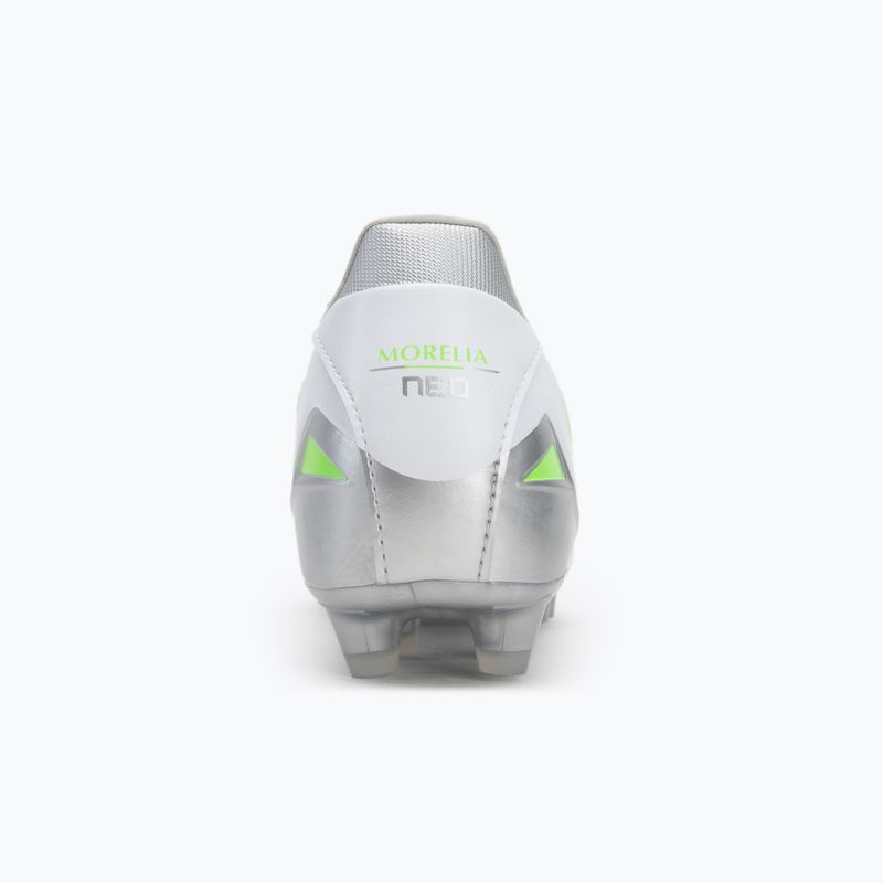 Кросівки футбольні чоловічі Mizuno Morelia Neo IV Pro Md white/neon green/cool gray 3c 6