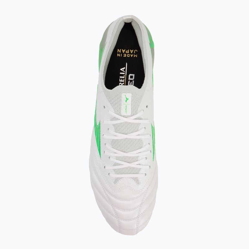 Кросівки футбольні чоловічі Mizuno Morelia Neo IV β Japan Md white/neon green/cool gray 3c 5