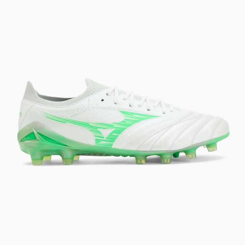 Чоловічі футбольні бутси Mizuno Morelia Neo IV Β Elite MD white/neon green/cool gray 3c 2