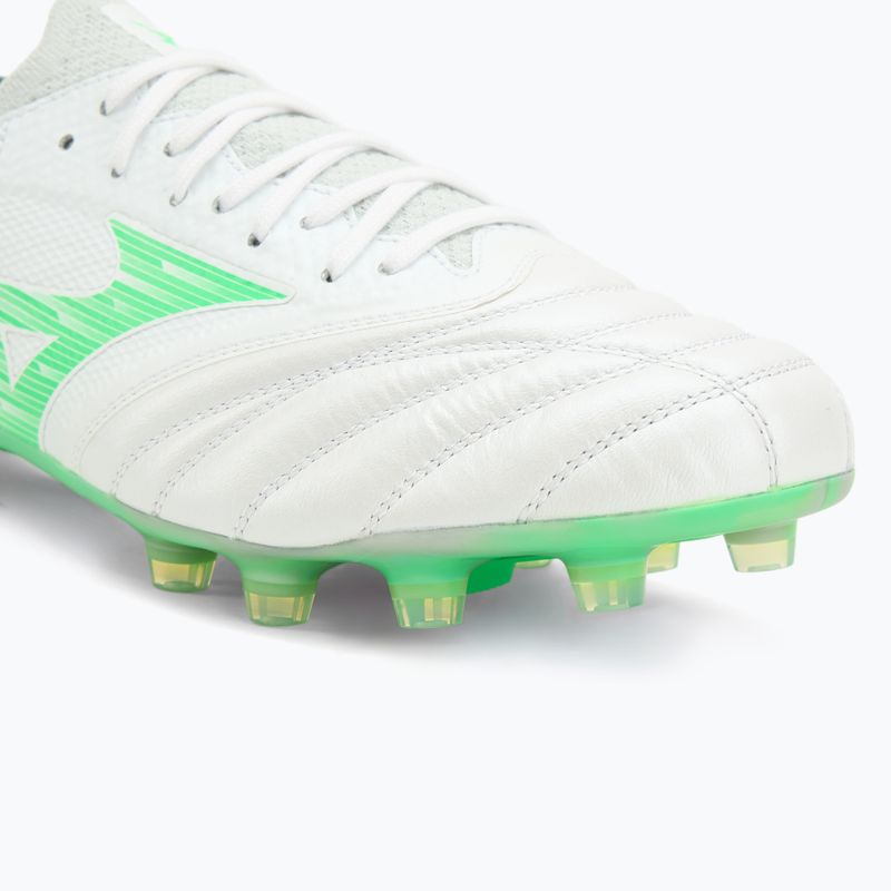 Кросівки футбольні чоловічі Mizuno Morelia Neo IV Β Elite MD white/neon green/cool gray 3c 7