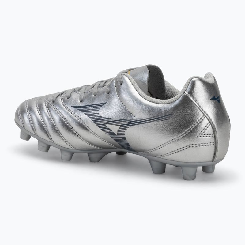 Кросівки футбольні дитячі Mizuno Monarcida Neo III Select Jr Md galaxy silver/8605 c/gold 3