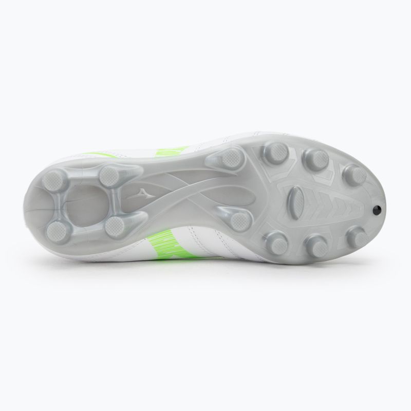 Кросівки футбольні дитячі Mizuno Monarcida Neo III Select Jr Md white/neon green 4